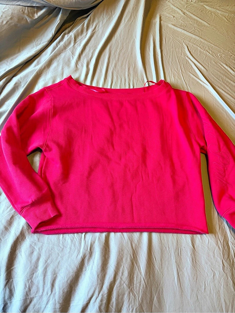 Victoria'Small Secret PINK Crewneck Sweatshirt Size Small